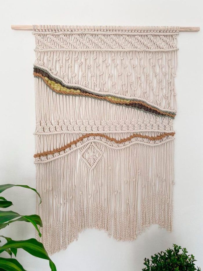 Mural Macramé Jade