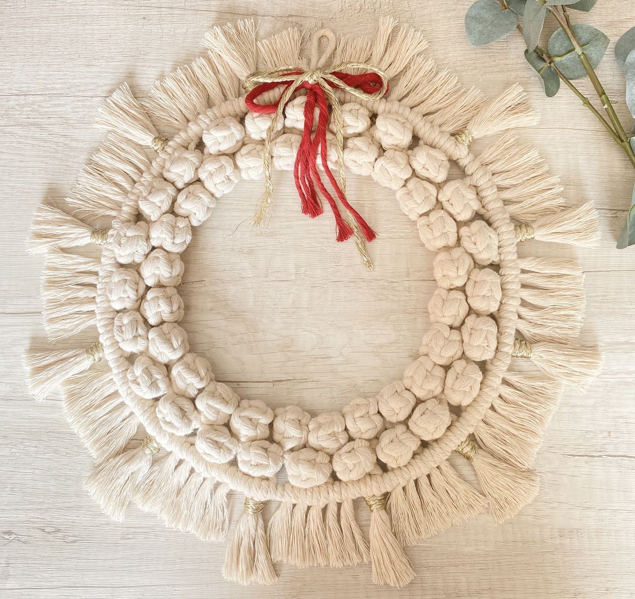 Curso Macramé Corona de Navidad Nivel Básico